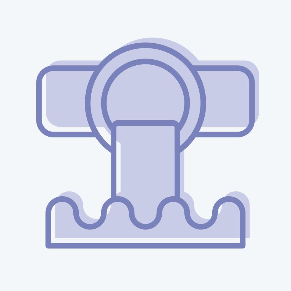 Icon Sewer. related to Environment symbol. two tone style. simple illustration. conservation. earth. clean vector