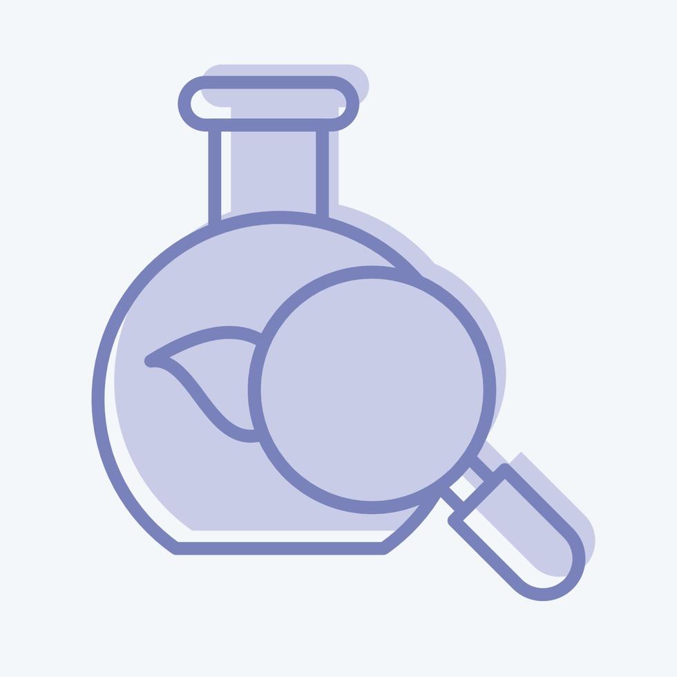 Icon Natural Research. related to Environment symbol. two tone style. simple illustration. conservation. earth. clean vector