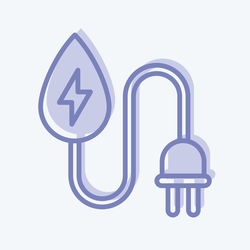 Icon Water Energy. related to Environment symbol. two tone style. simple illustration. conservation. earth. clean vector