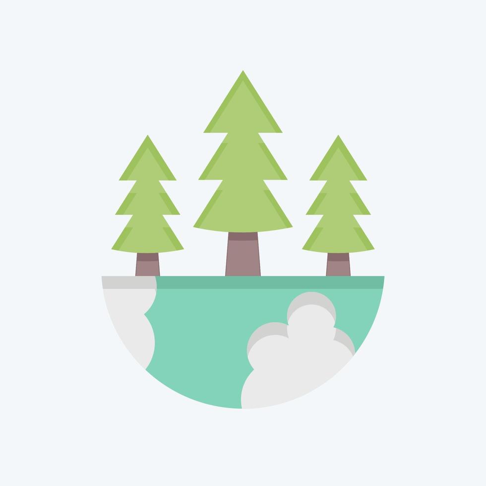 Icon Earth Environment. related to Environment symbol. flat style. simple illustration. conservation. earth. clean vector