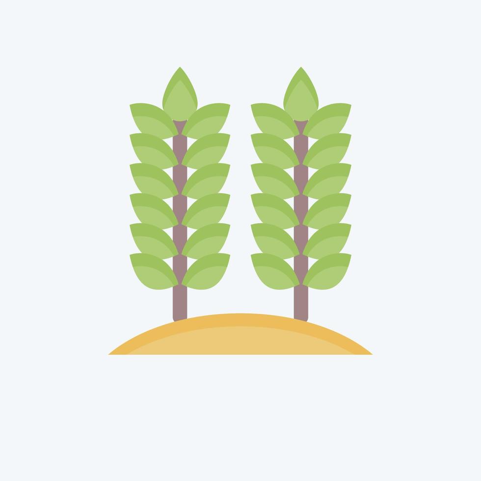 icono agricultura. relacionado con el símbolo del medio ambiente. estilo plano ilustración sencilla. conservación. tierra. limpio vector