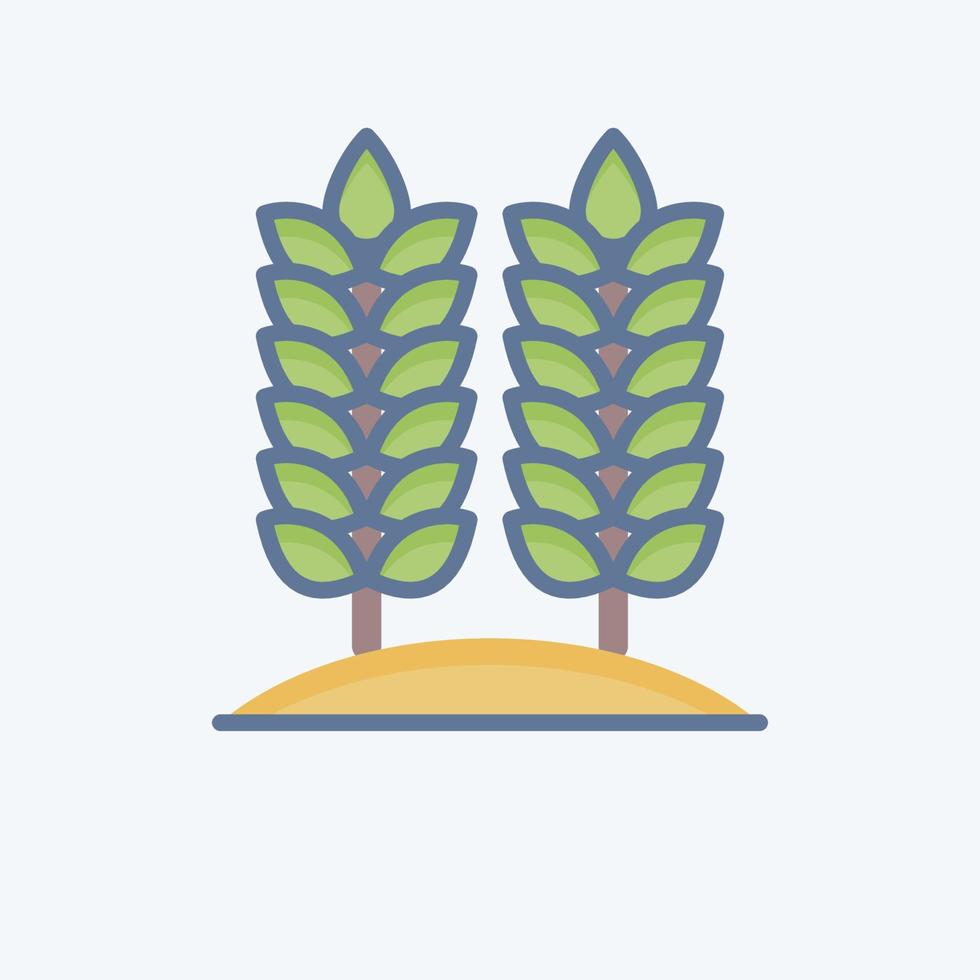 Icon Agriculture. related to Environment symbol. doodle style. simple illustration. conservation. earth. clean vector