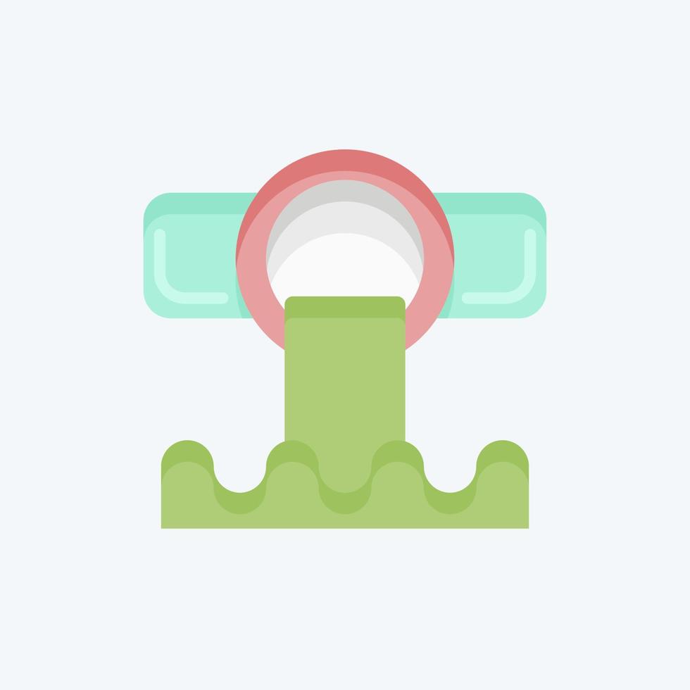 Icon Sewer. related to Environment symbol. flat style. simple illustration. conservation. earth. clean vector