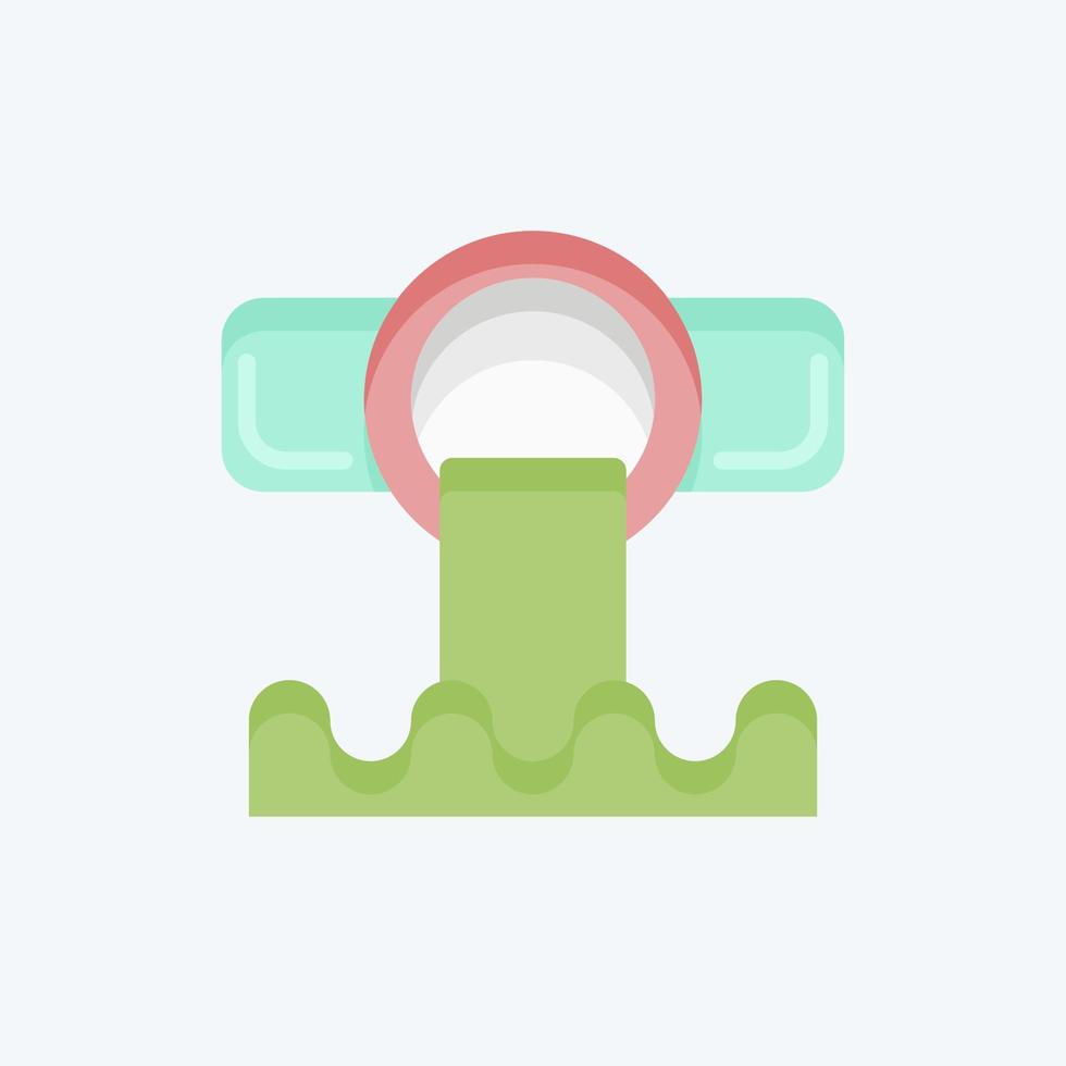 Icon Sewer. related to Environment symbol. flat style. simple illustration. conservation. earth. clean vector