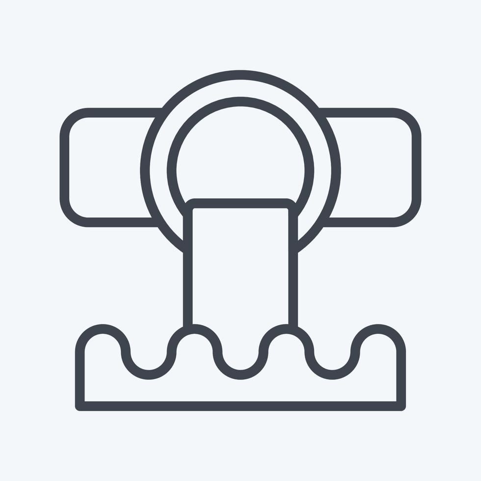 Icon Sewer. related to Environment symbol. line style. simple illustration. conservation. earth. clean vector