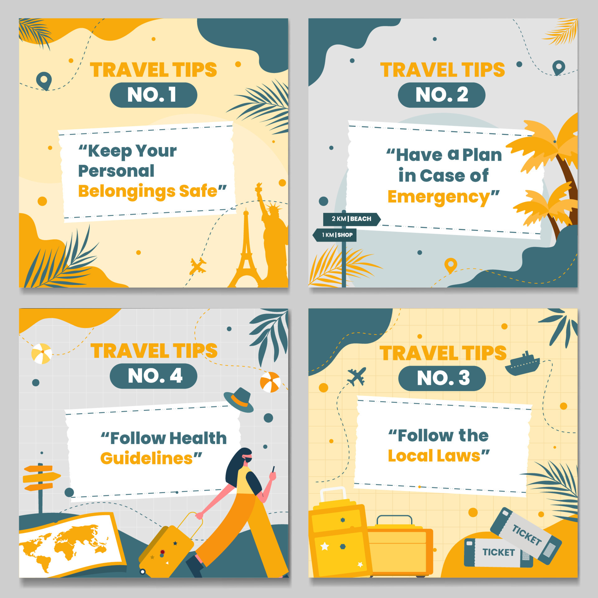 Traveling Safety Tips Social Media Posts 19026301 Vector Art At Vecteezy traveling-safety-tips-social-media-posts-19026301-vector-art-at-vecteezy