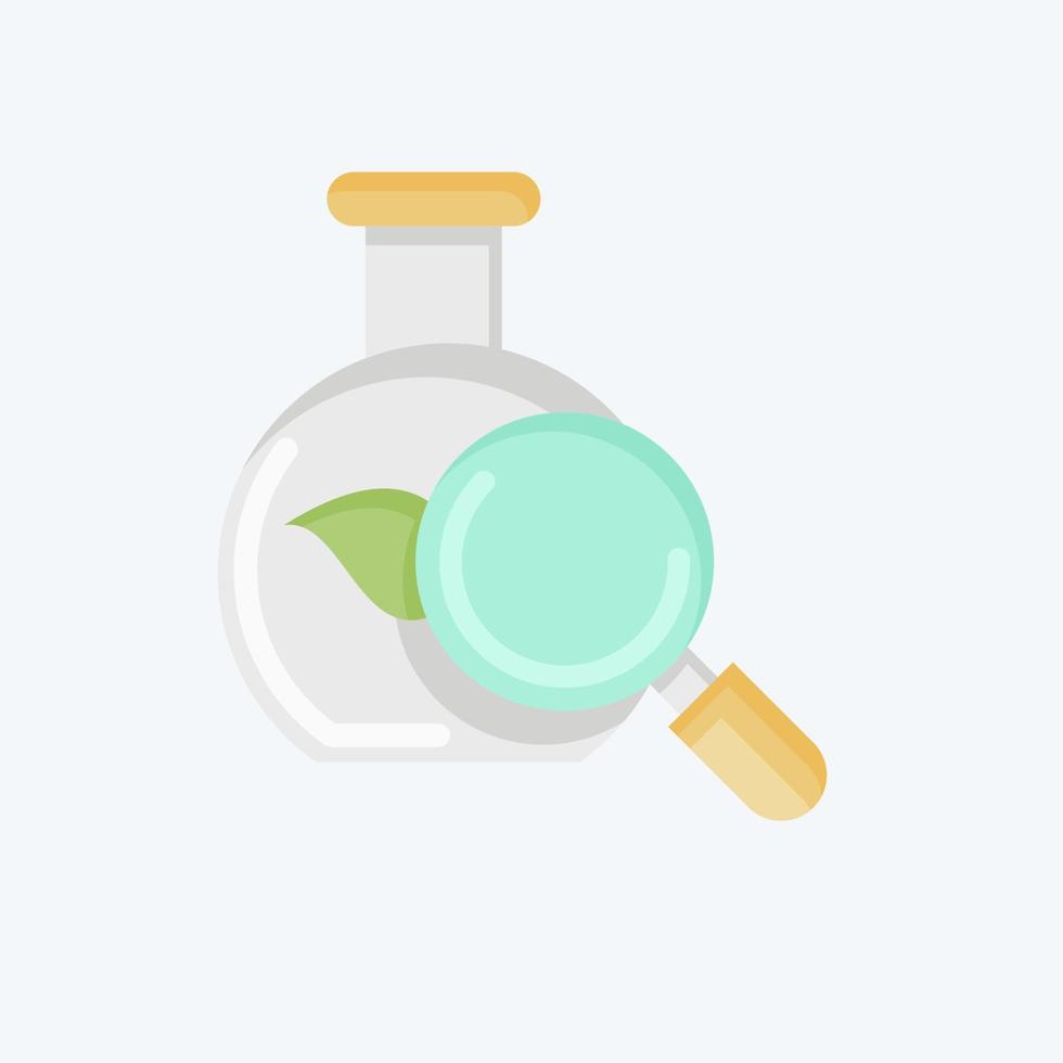 Icon Natural Research. related to Environment symbol. flat style. simple illustration. conservation. earth. clean vector