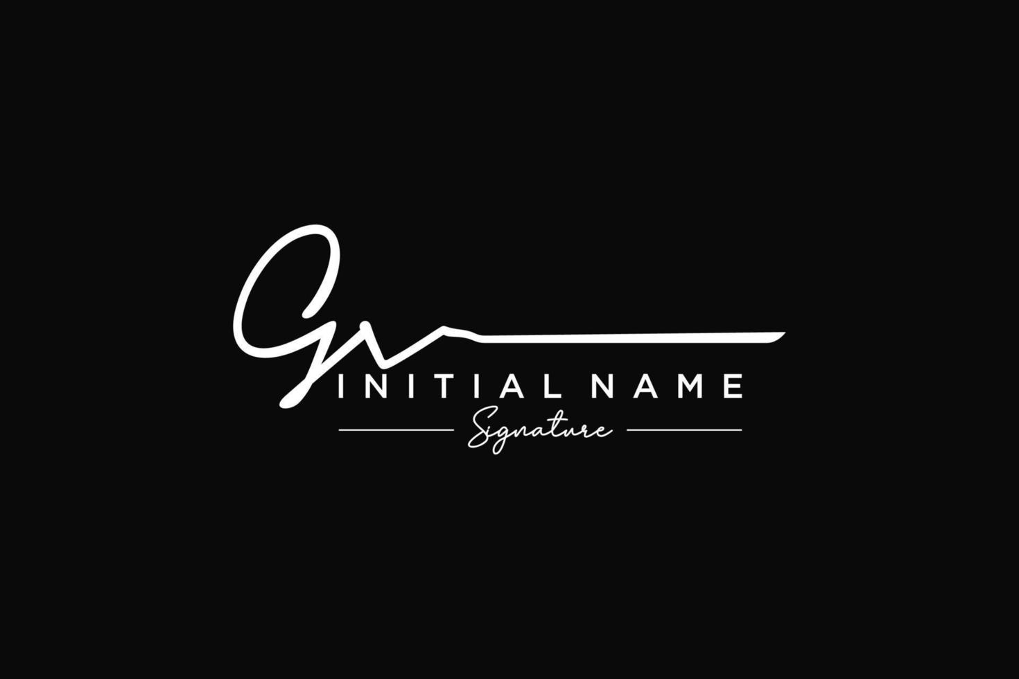 Initial GV signature logo template vector. Hand drawn Calligraphy lettering Vector illustration.