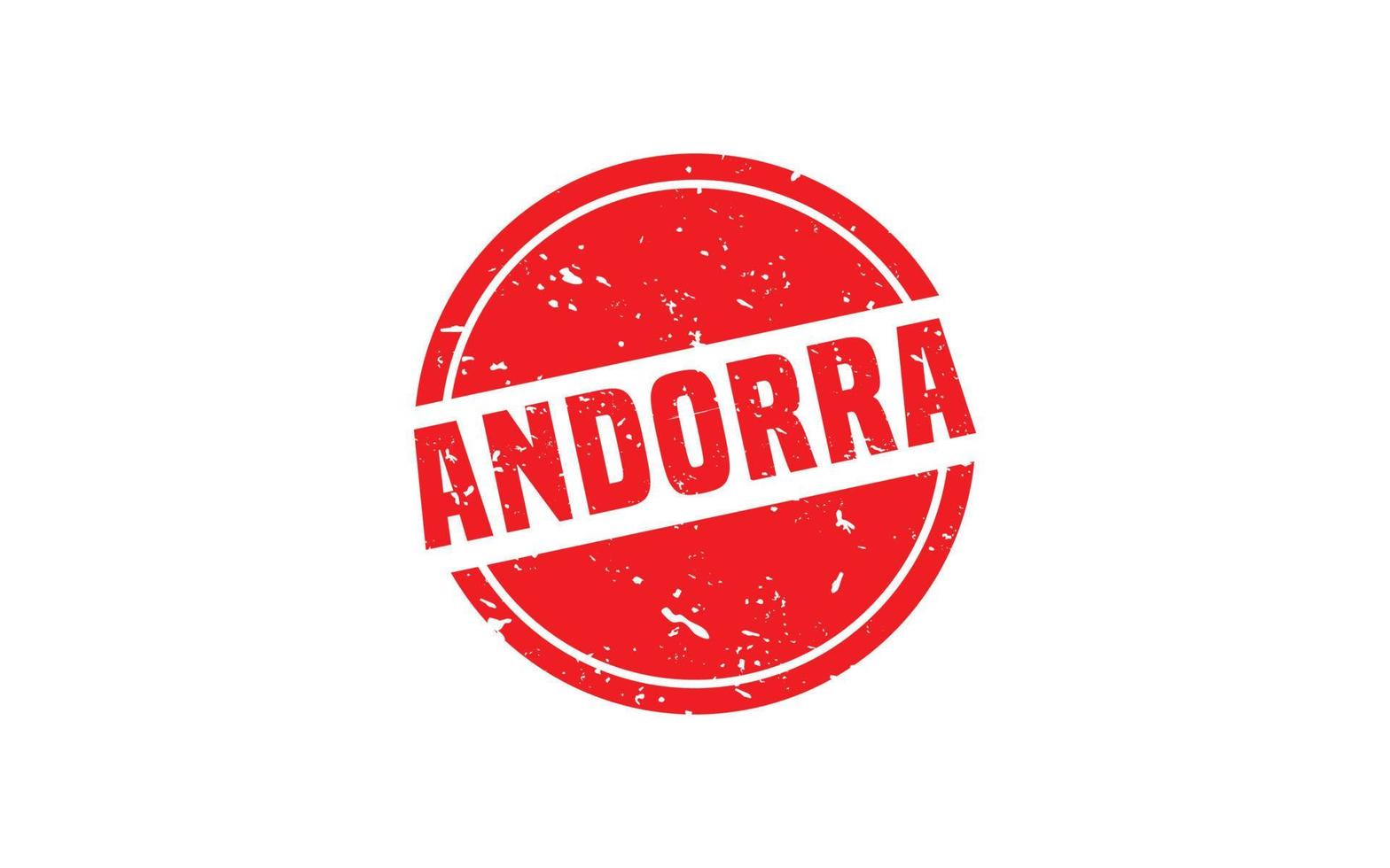 goma de sello de andorra con estilo grunge sobre fondo blanco vector