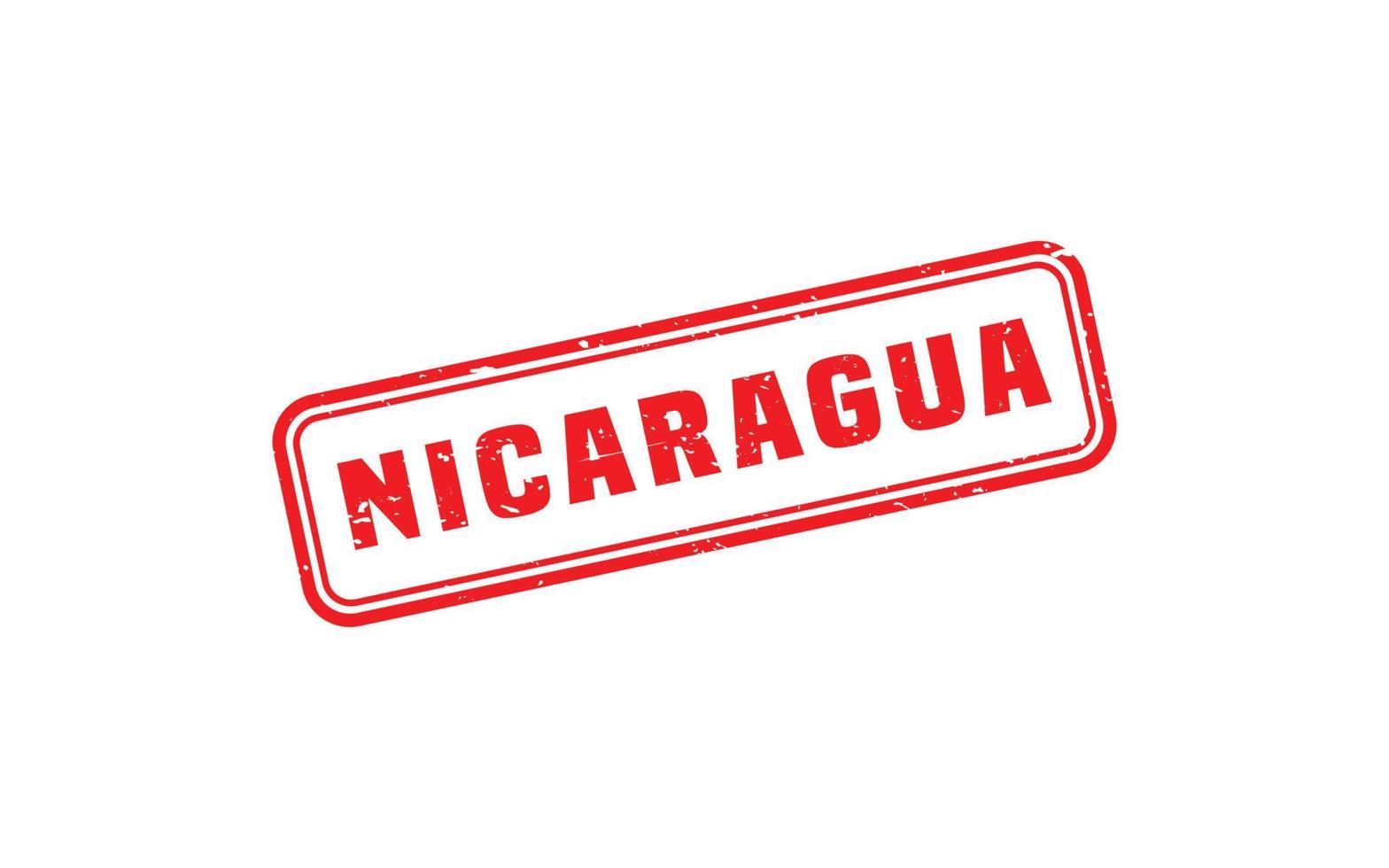 NICARAGUA stamp rubber with grunge style on white background vector