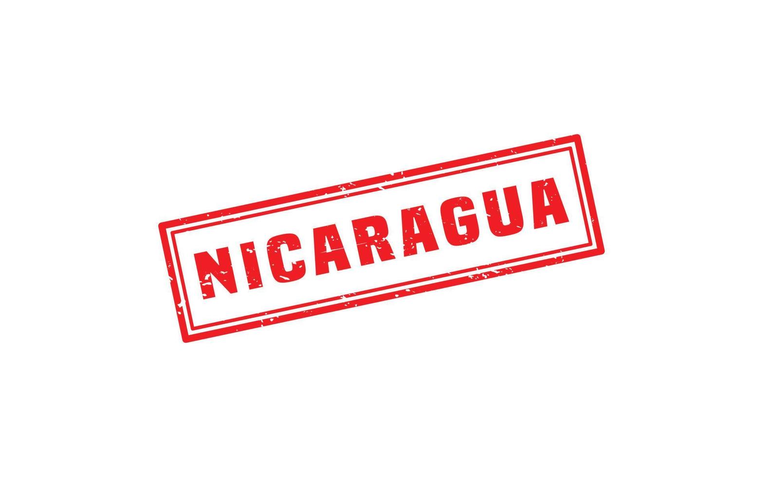 NICARAGUA stamp rubber with grunge style on white background vector