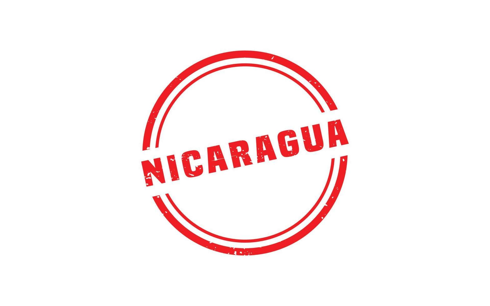 NICARAGUA stamp rubber with grunge style on white background vector