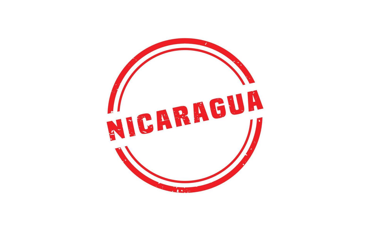 goma de sello de nicaragua con estilo grunge sobre fondo blanco vector