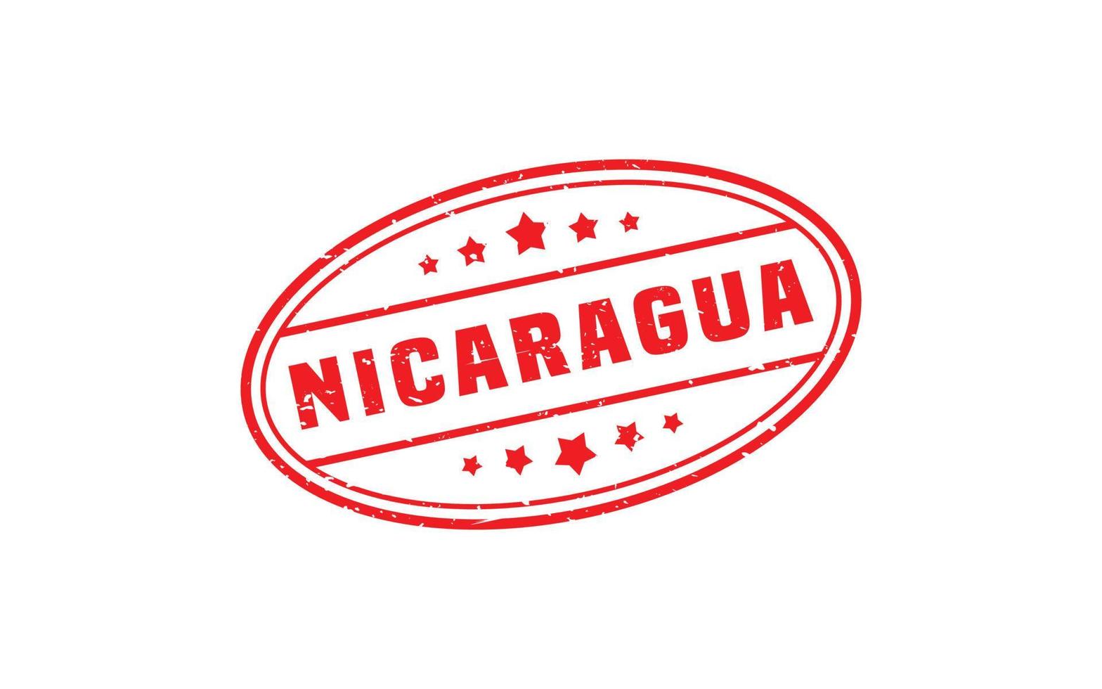 NICARAGUA stamp rubber with grunge style on white background vector