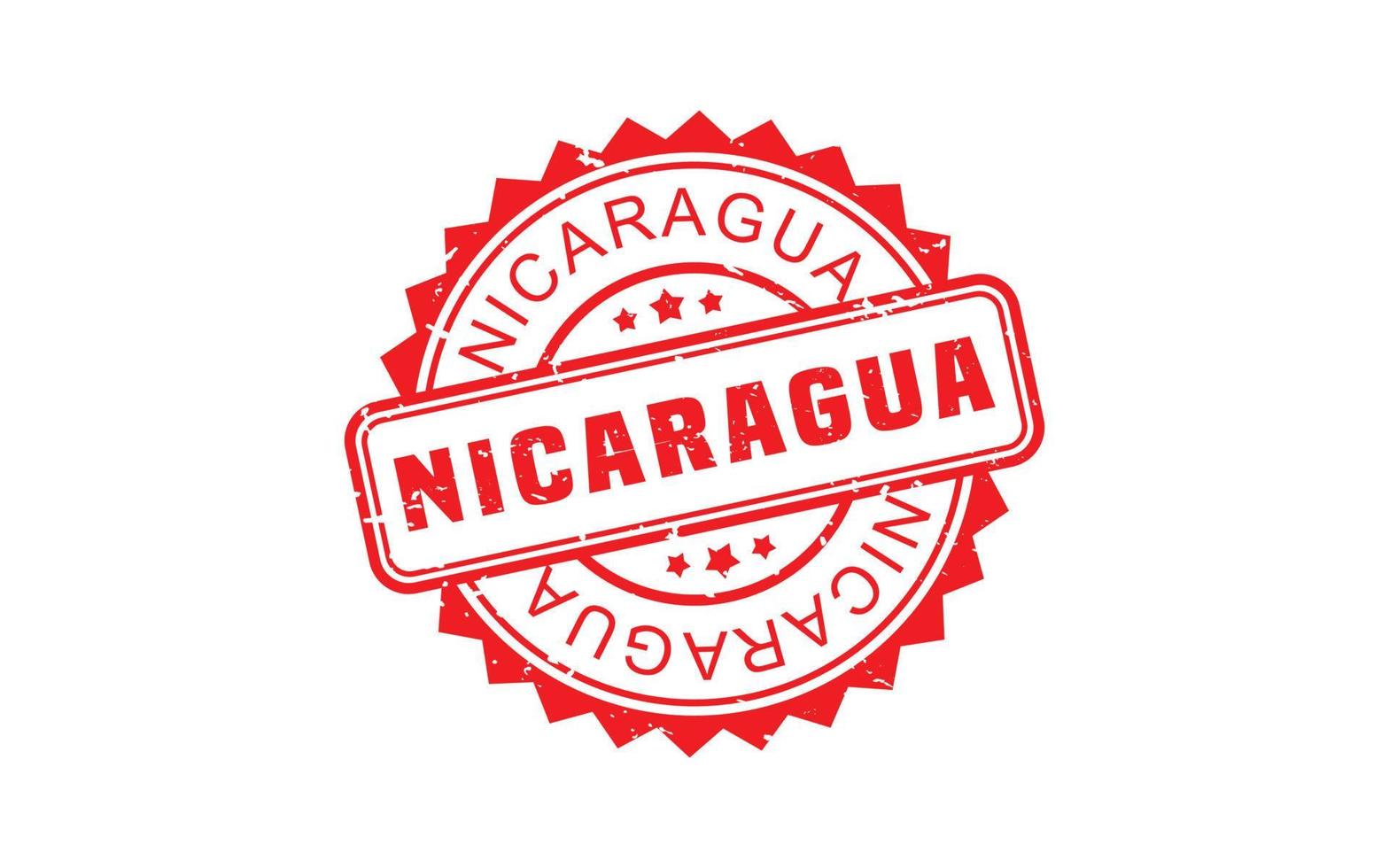 NICARAGUA stamp rubber with grunge style on white background vector