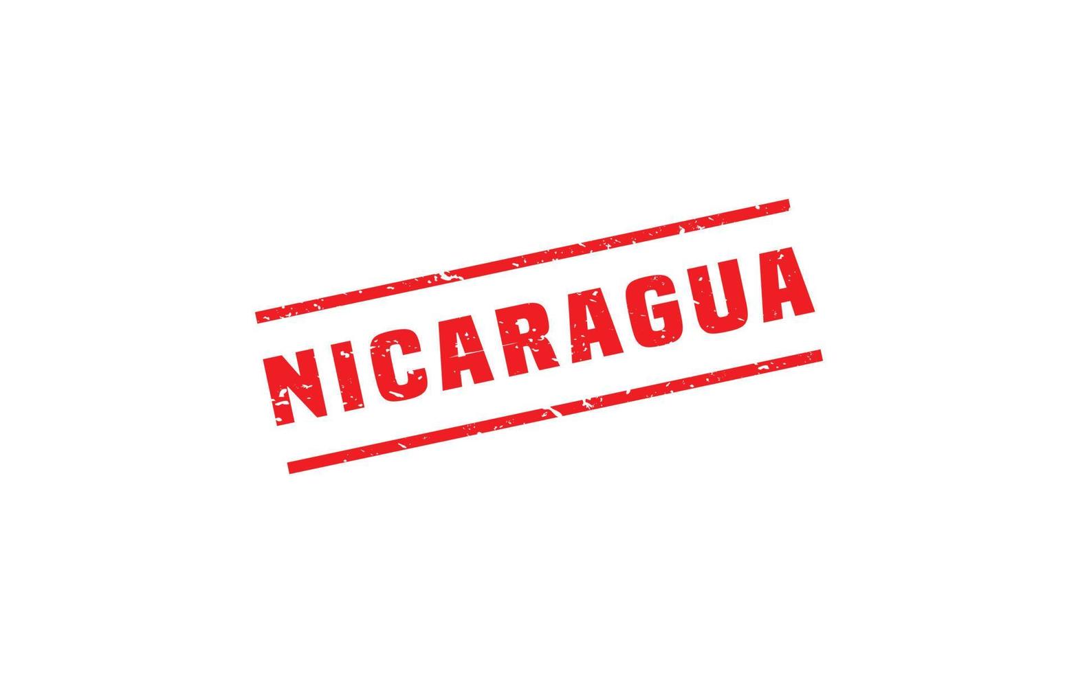 NICARAGUA stamp rubber with grunge style on white background vector