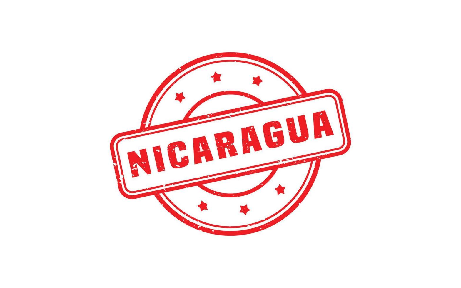 NICARAGUA stamp rubber with grunge style on white background vector