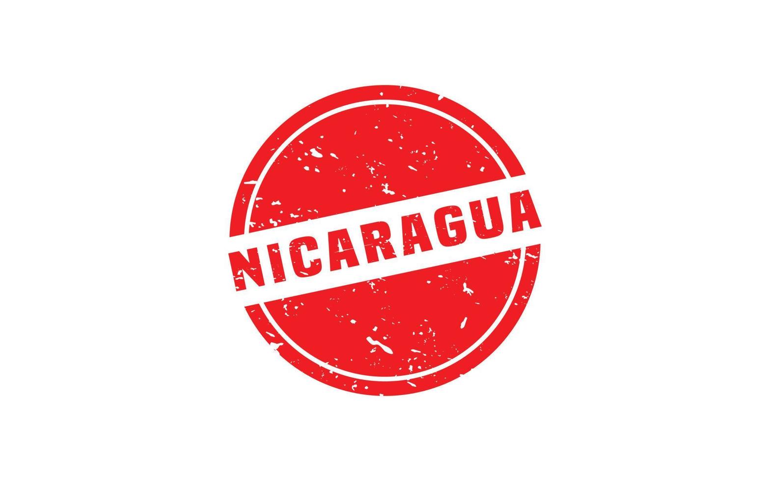 NICARAGUA stamp rubber with grunge style on white background vector