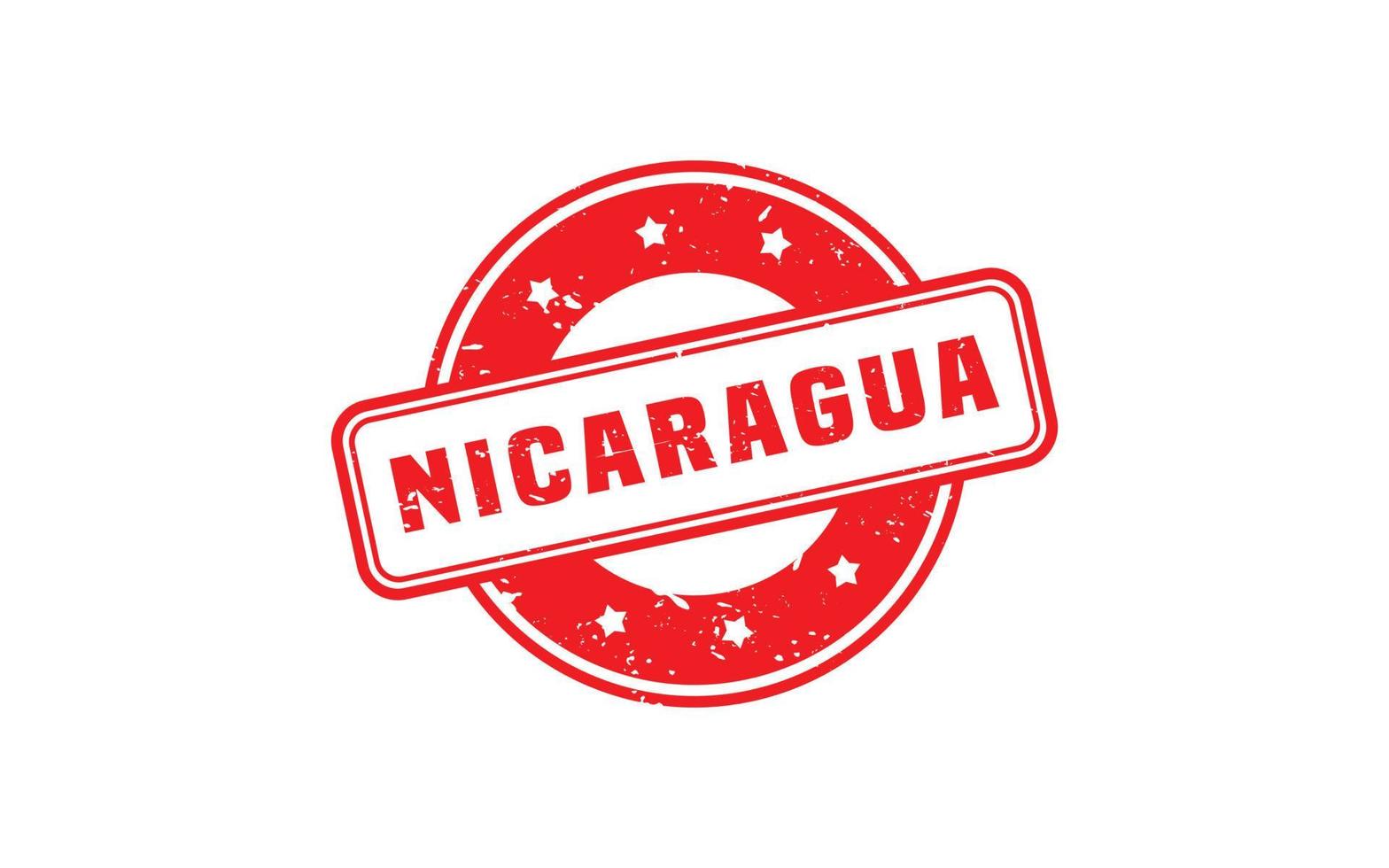 NICARAGUA stamp rubber with grunge style on white background vector