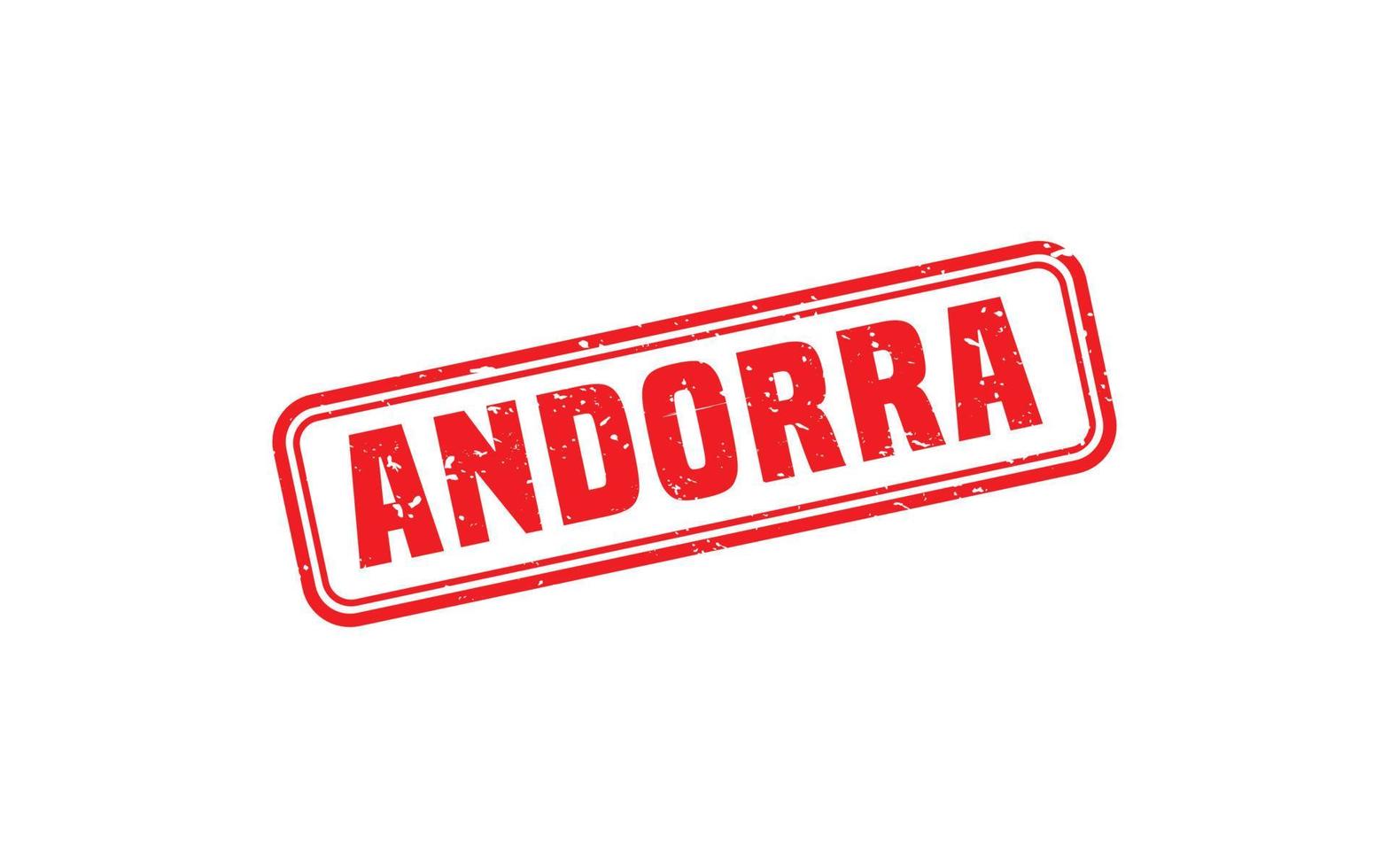 ANDORRA stamp rubber with grunge style on white background vector