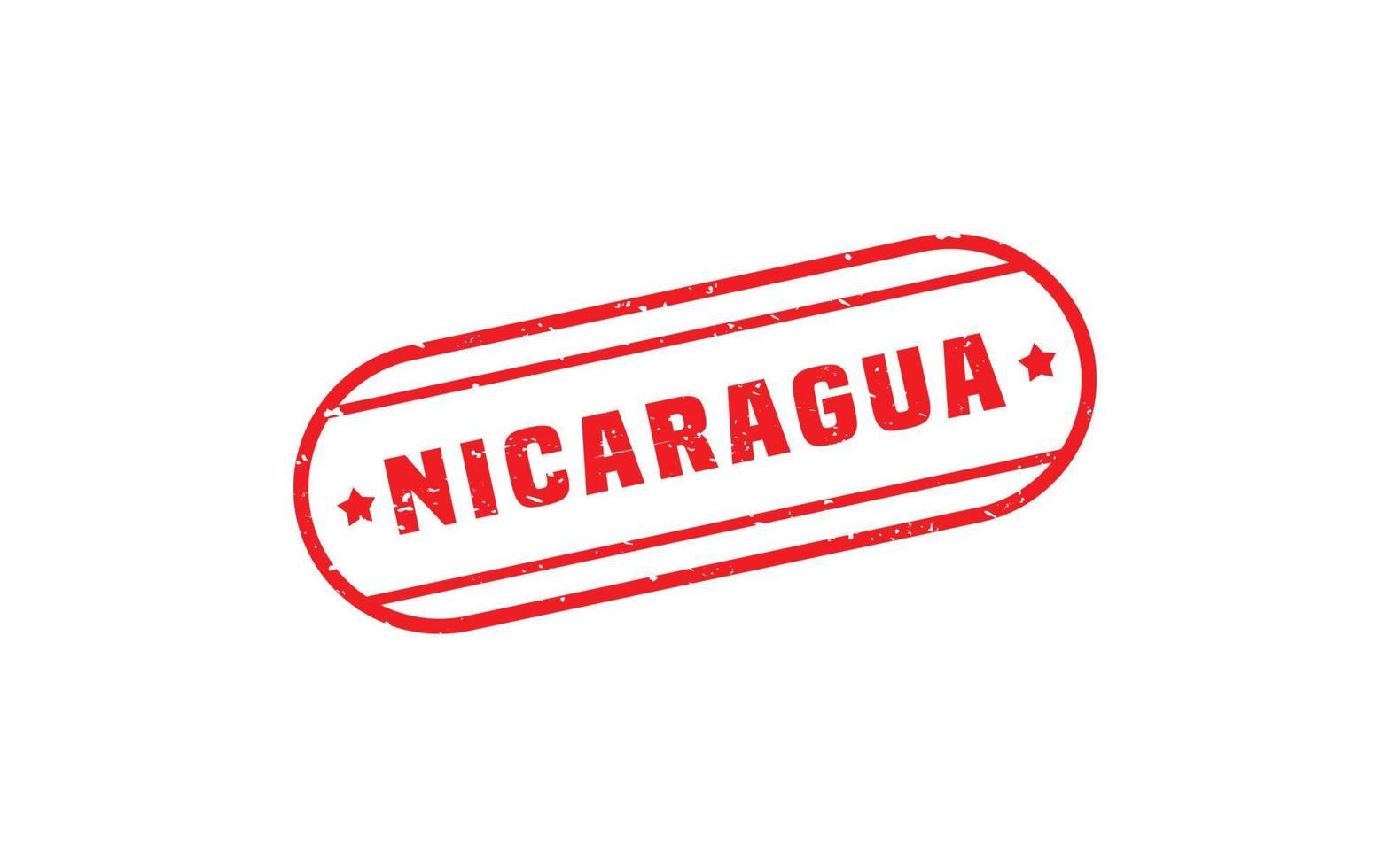 NICARAGUA stamp rubber with grunge style on white background vector