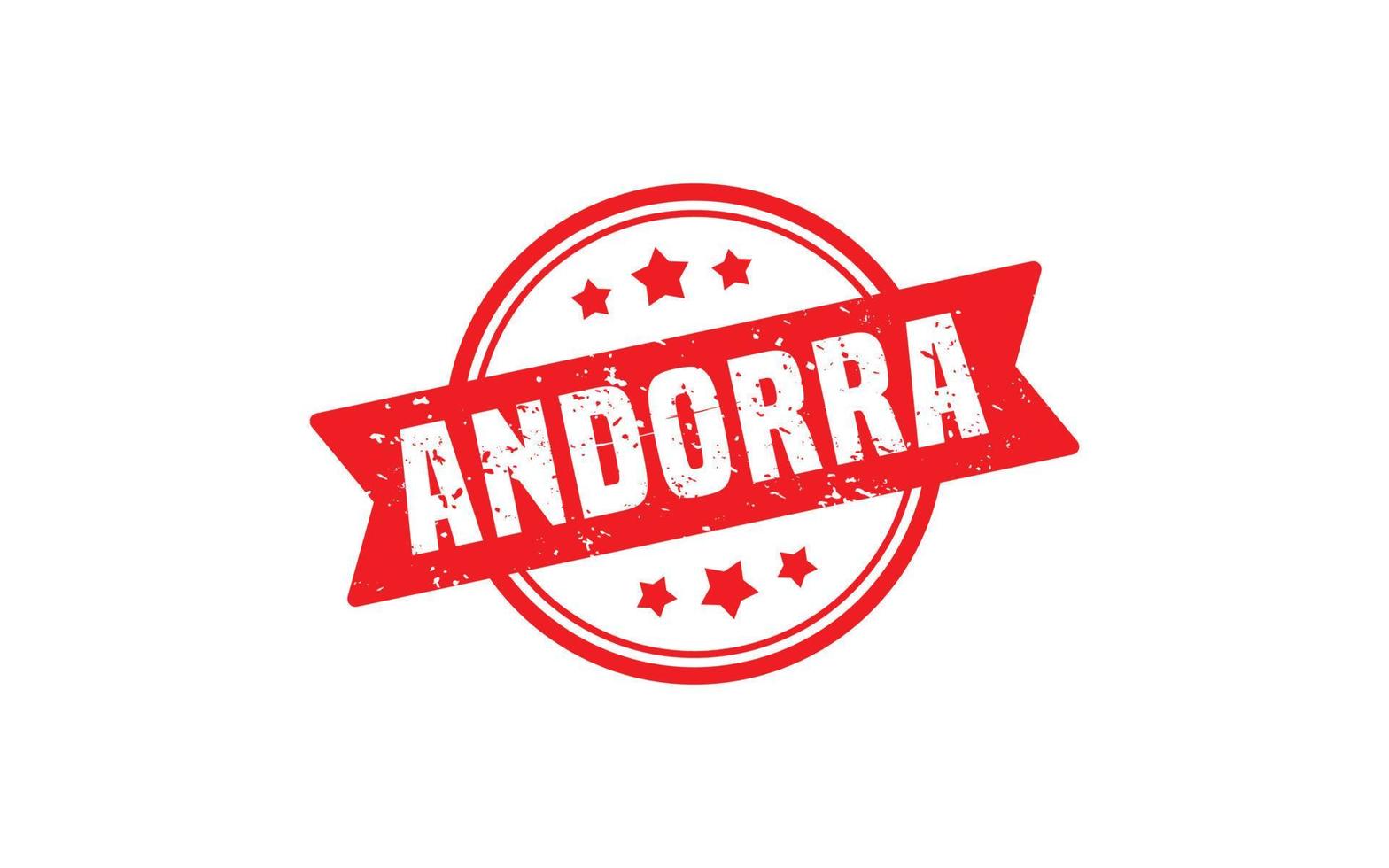 ANDORRA stamp rubber with grunge style on white background vector