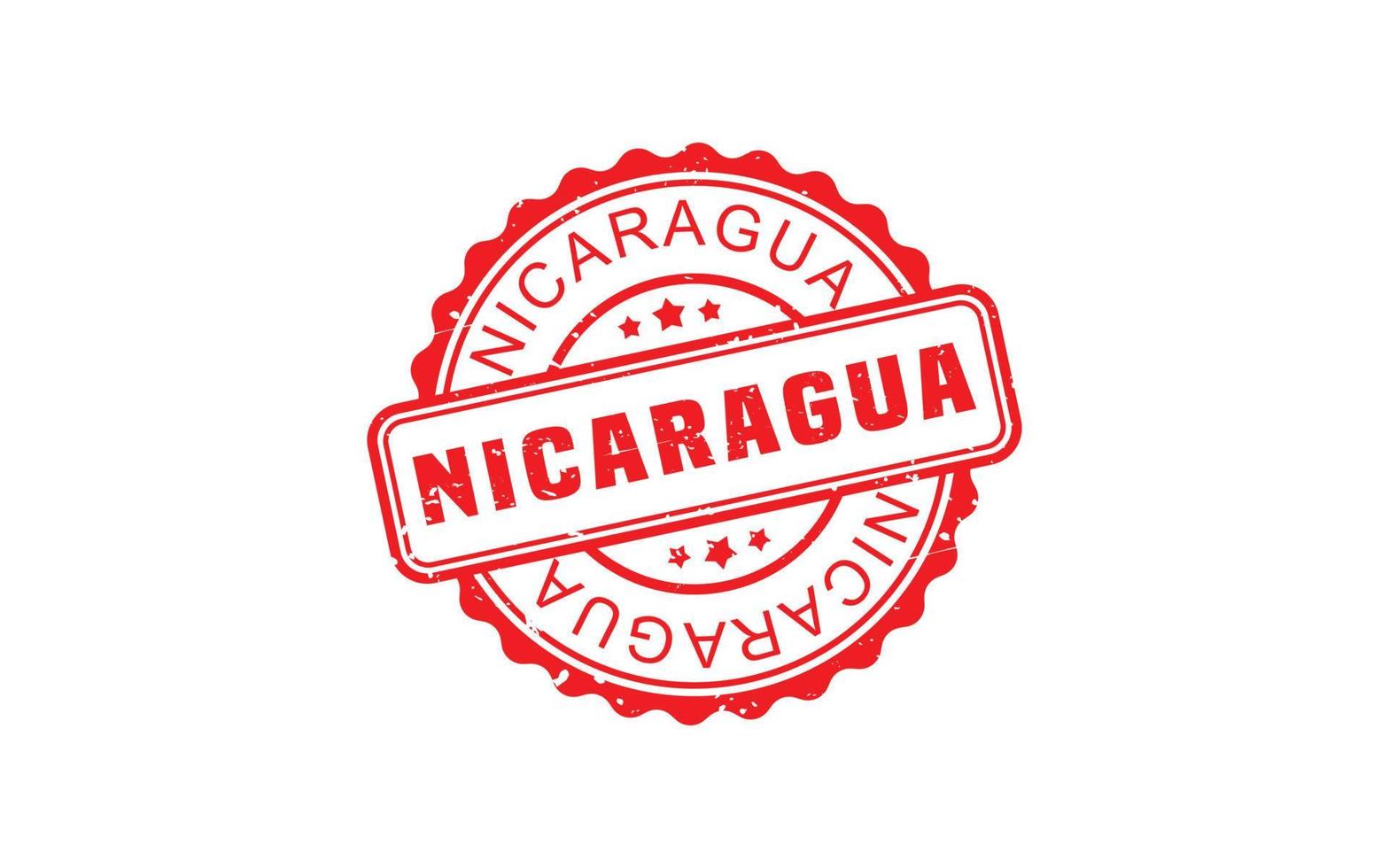 NICARAGUA stamp rubber with grunge style on white background vector