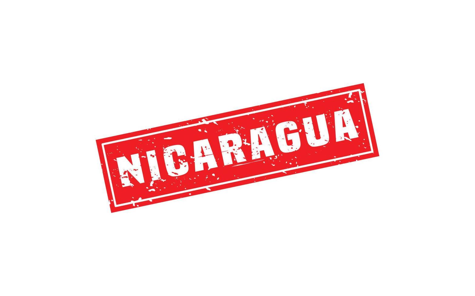 NICARAGUA stamp rubber with grunge style on white background vector