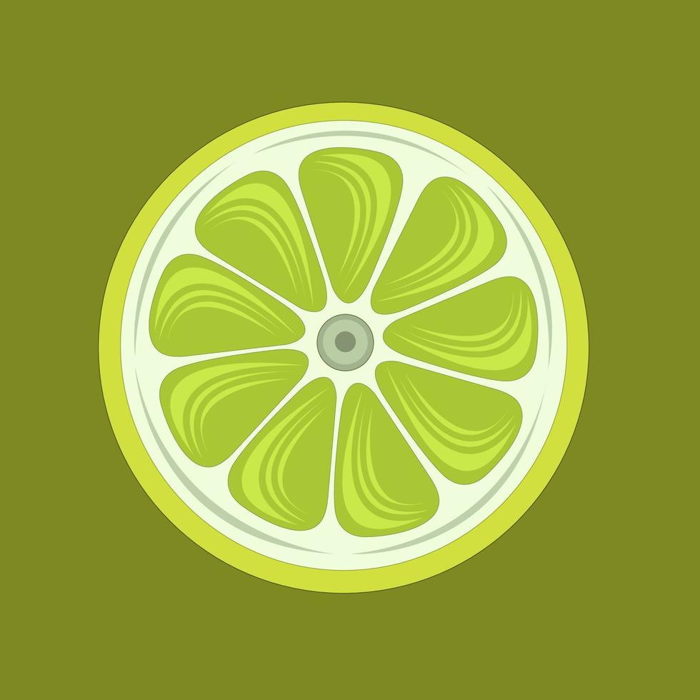 Lime vector illustration for graphic design and decorative element