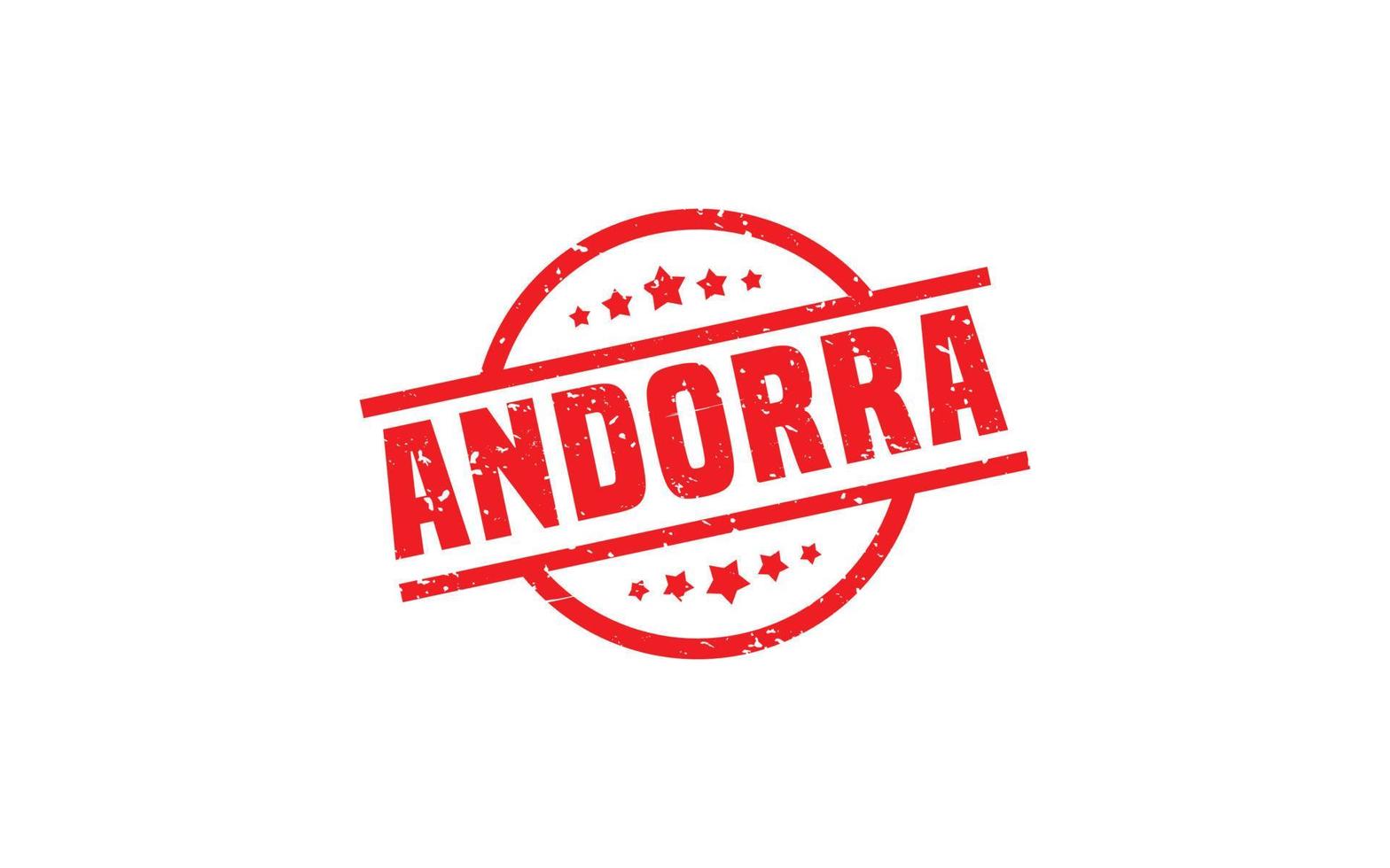 ANDORRA stamp rubber with grunge style on white background vector