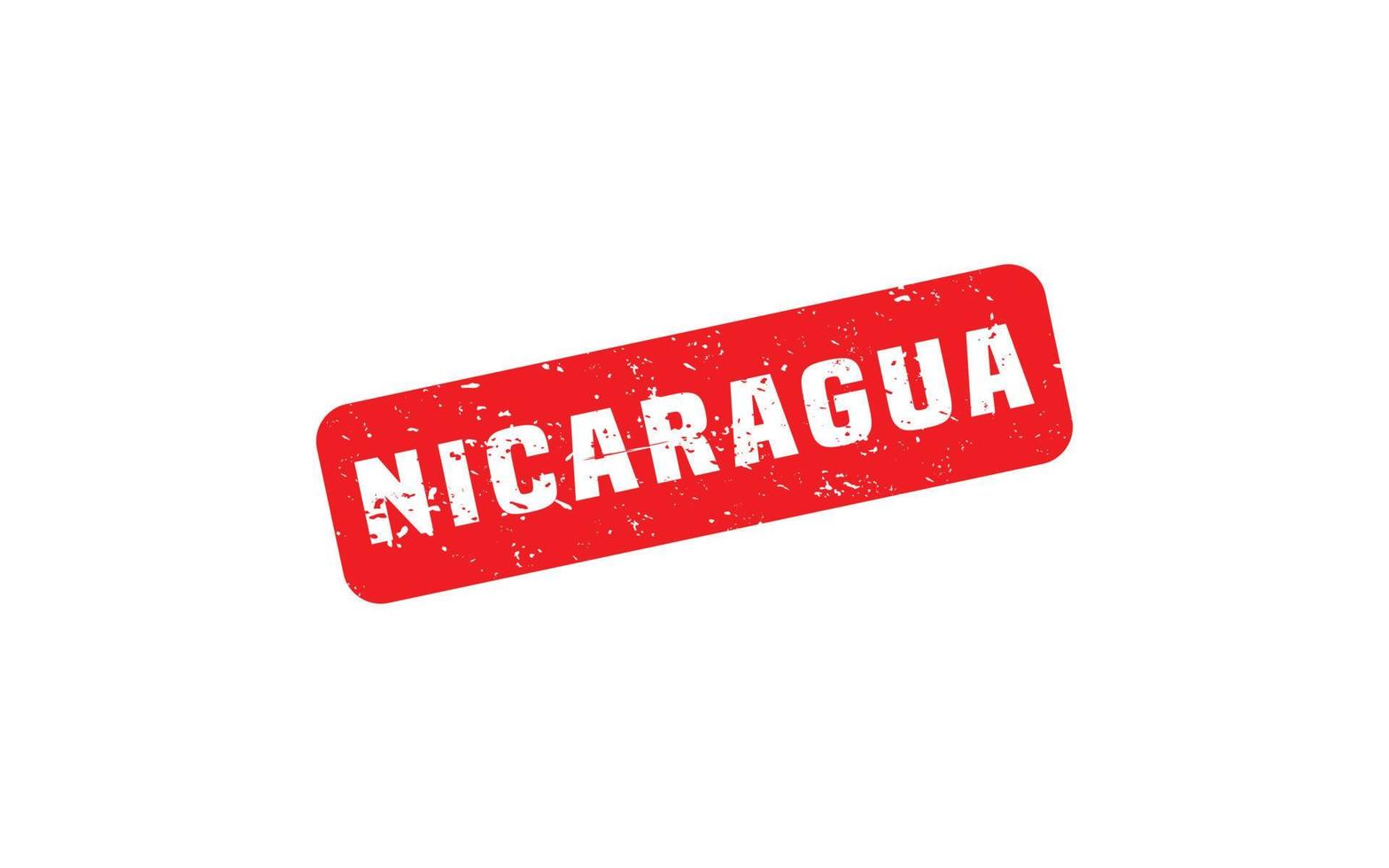goma de sello de nicaragua con estilo grunge sobre fondo blanco vector