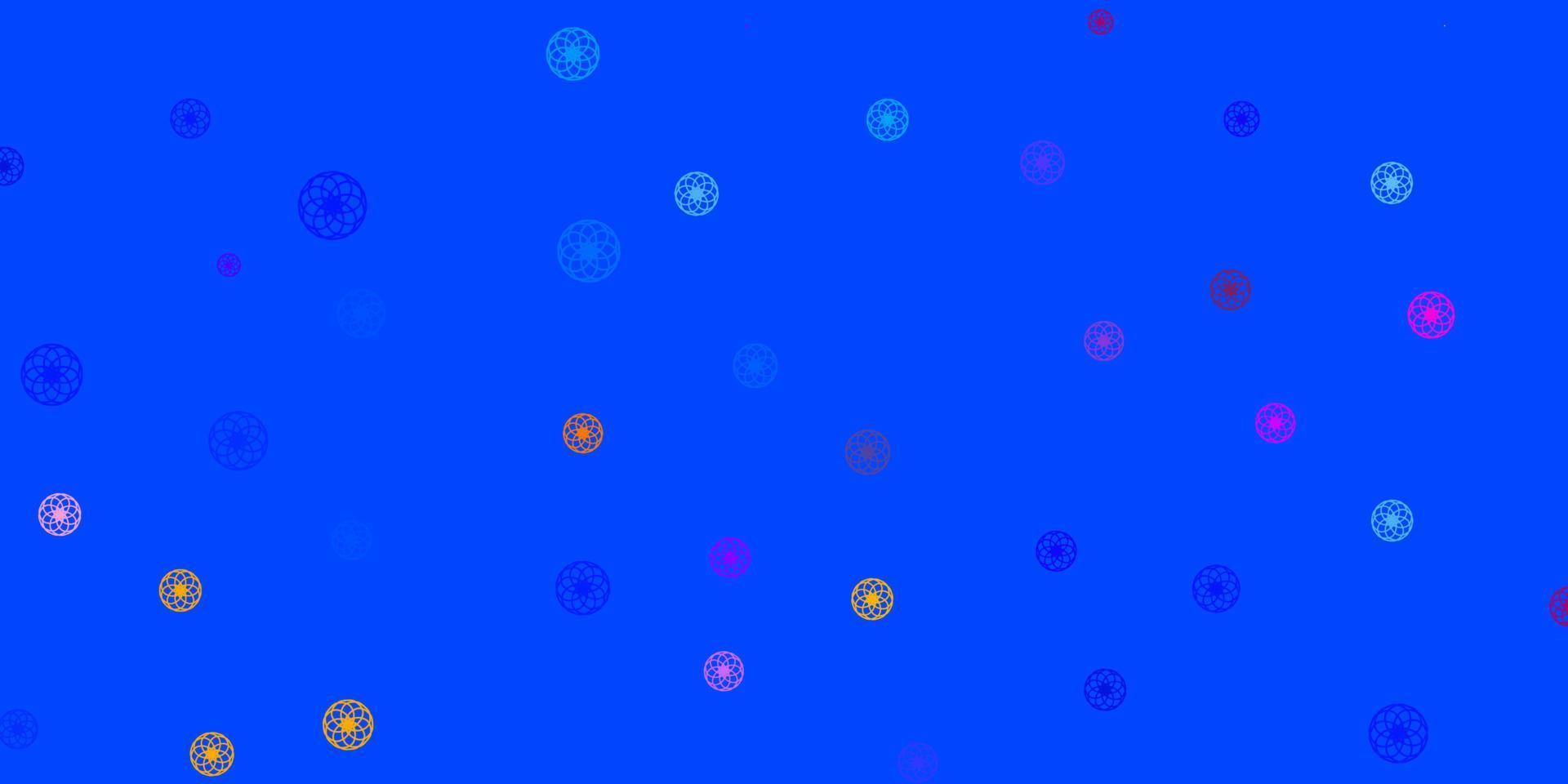 Light Multicolor vector pattern with spheres.