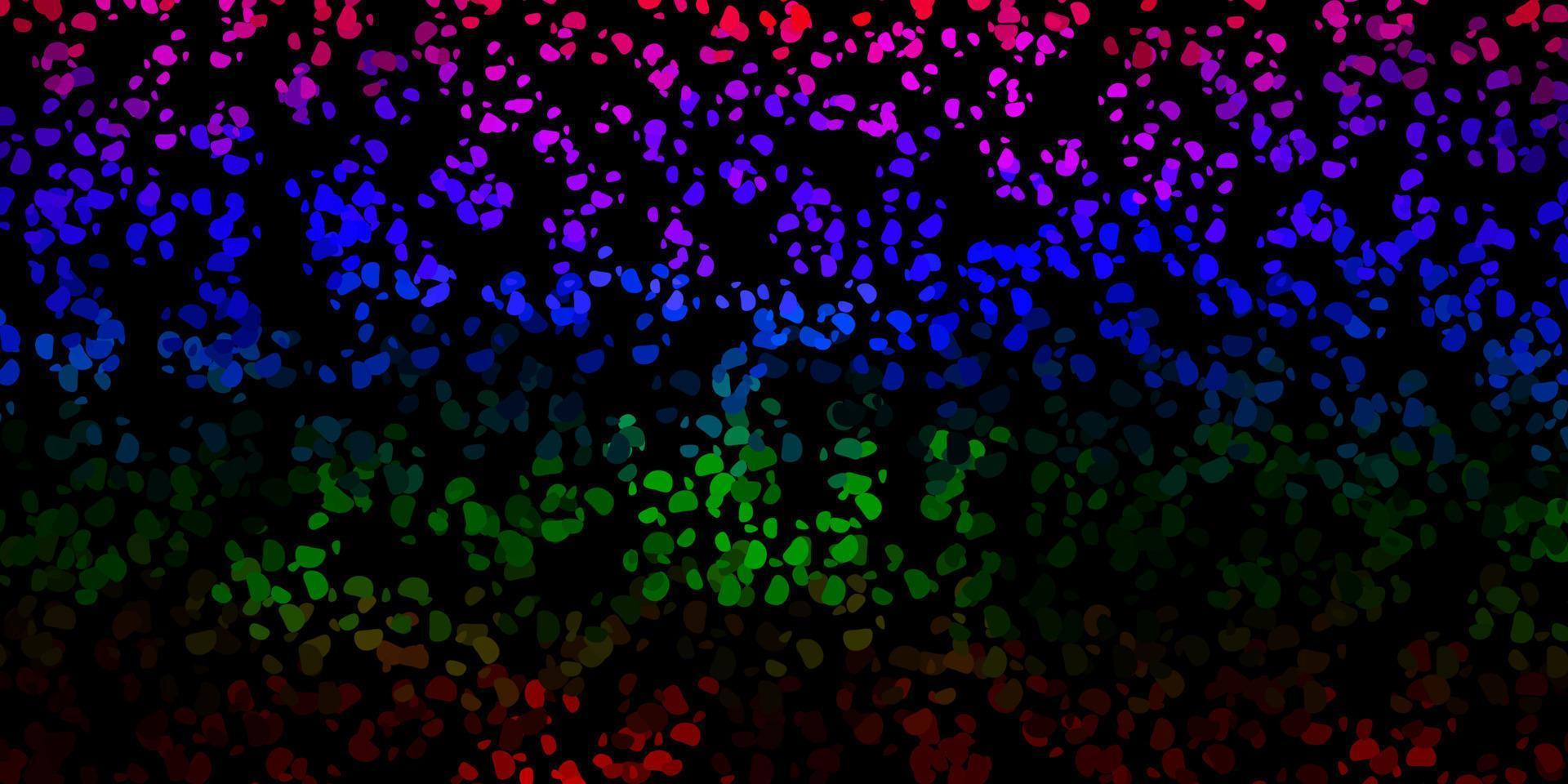 Dark multicolor vector background with random forms.