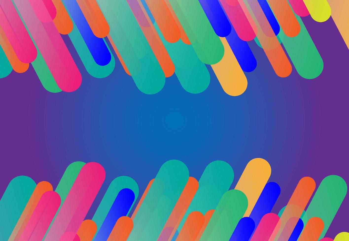 Abstract rainbow colorful dash background with spac vector