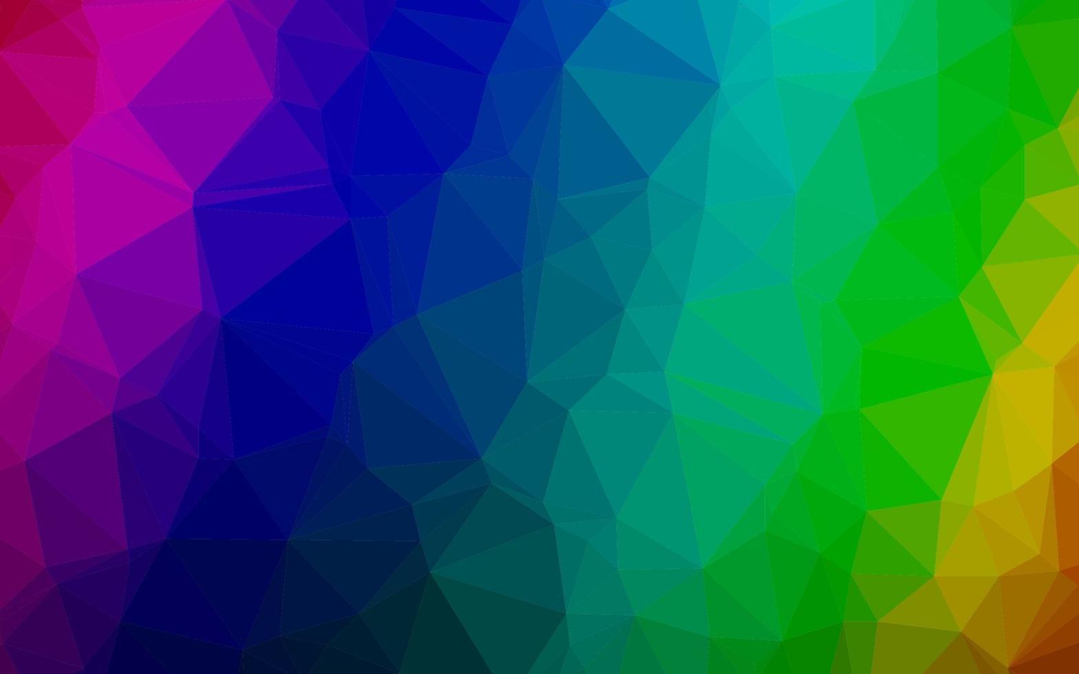 Fondo de mosaico abstracto de vector de arco iris multicolor oscuro.