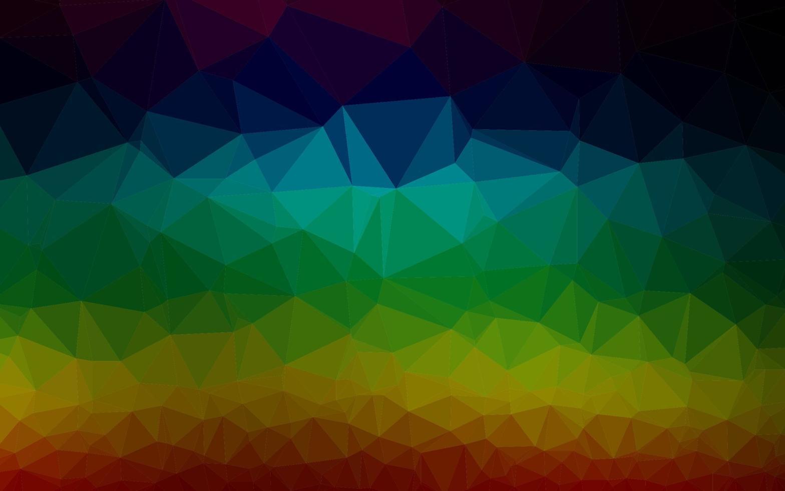 Dark Multicolor, Rainbow vector low poly texture.