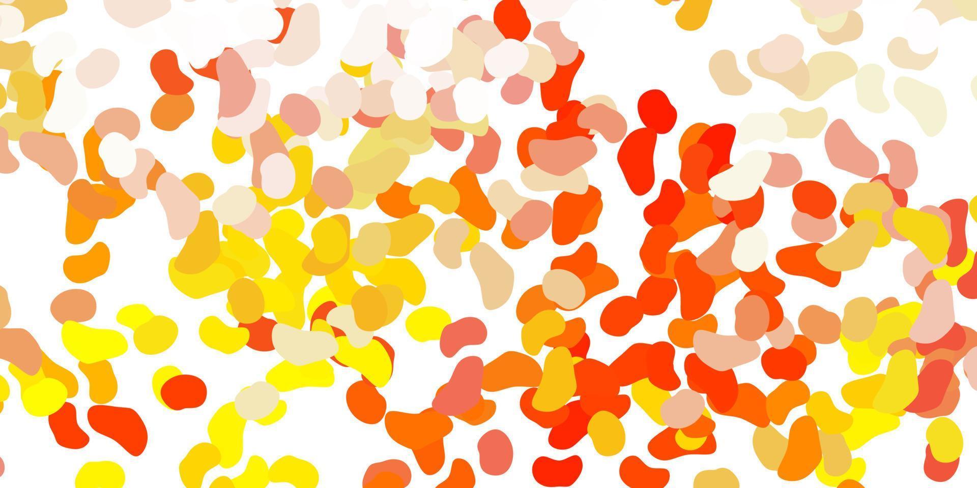 Light orange vector texture with memphis shapes.