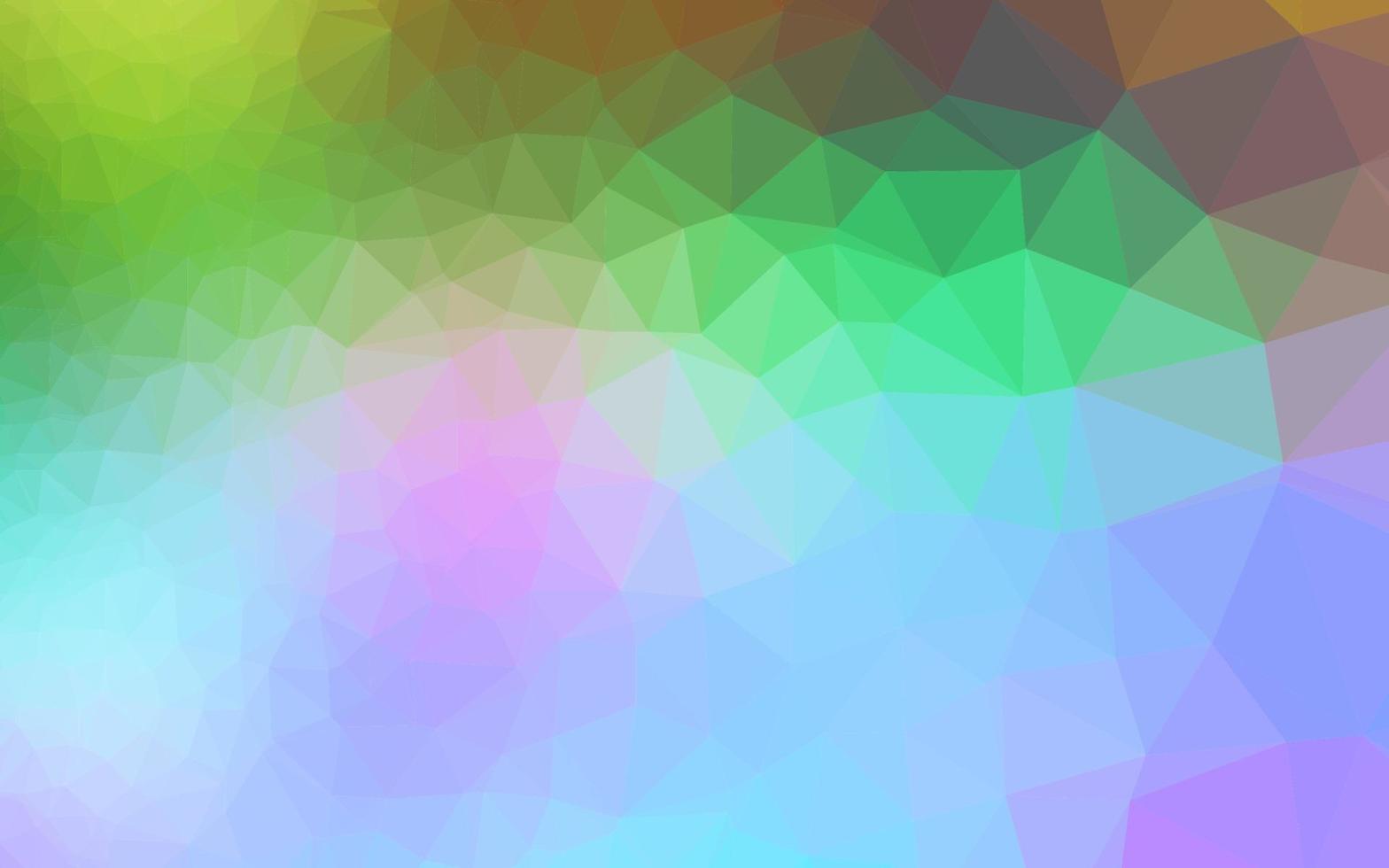 Light Multicolor, Rainbow vector blurry triangle pattern.