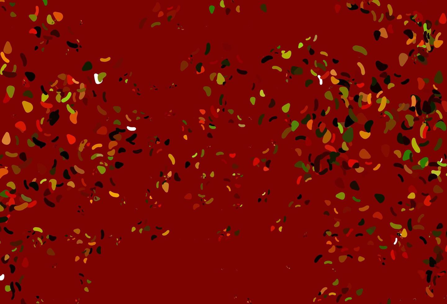 Light Green, Red vector pattern with chaotic shapes.