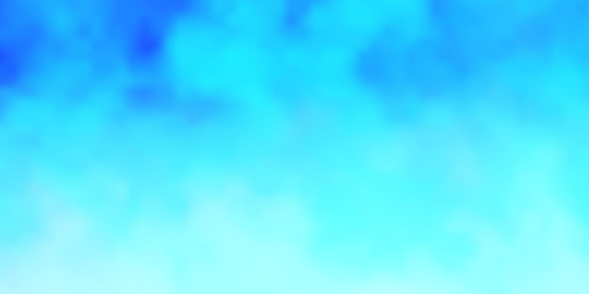 Light BLUE vector background with clouds.