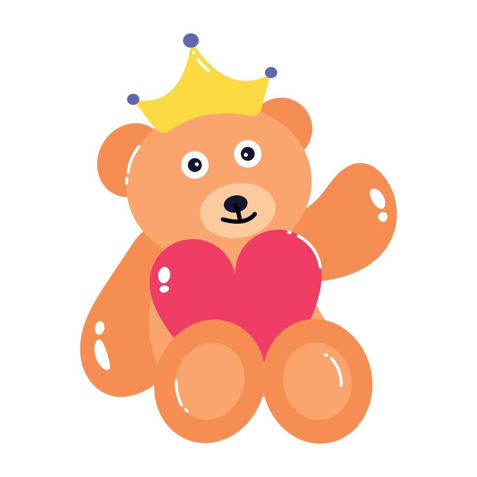 Trendy Teddy Bear vector