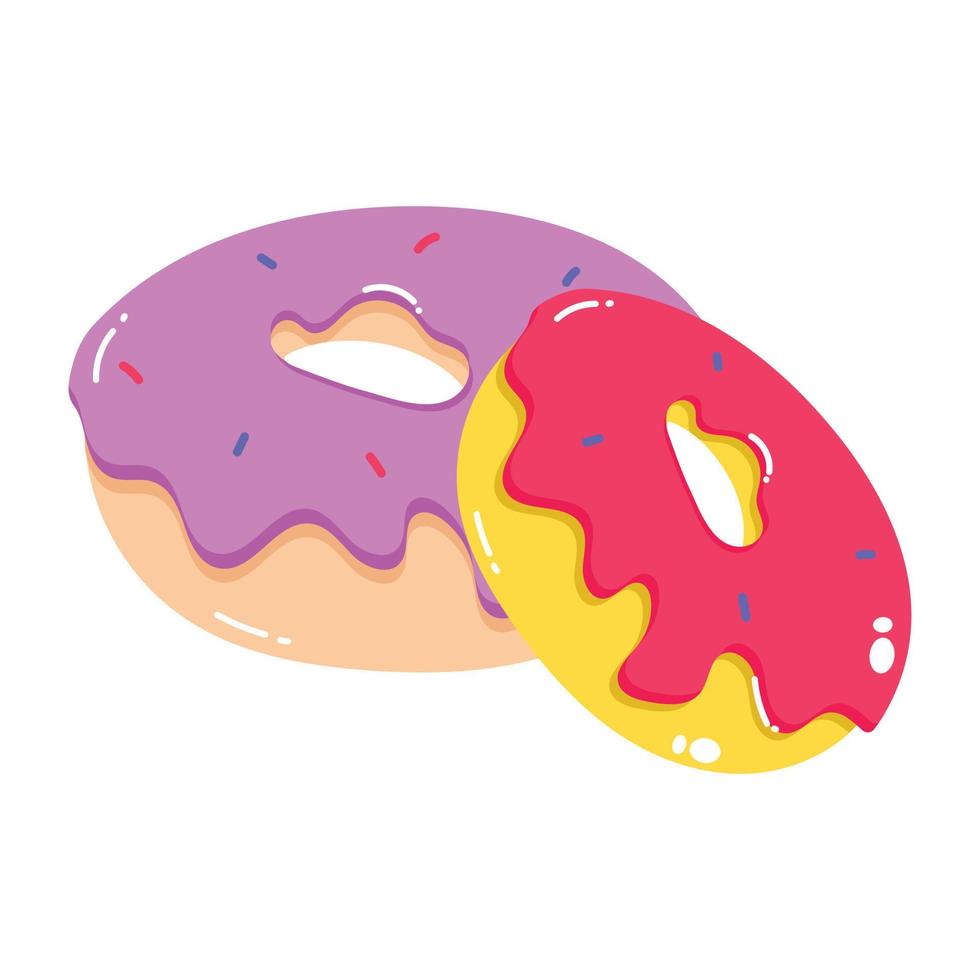 conceptos de donas de moda vector