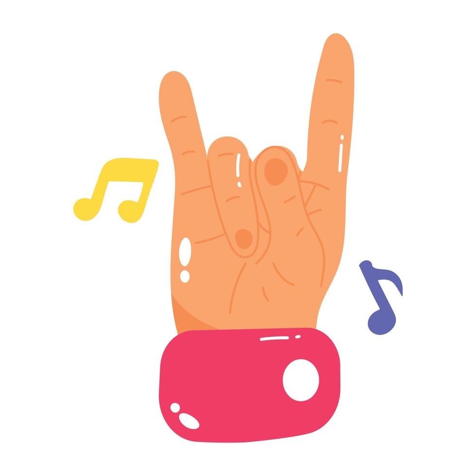 Trendy Rock Music vector