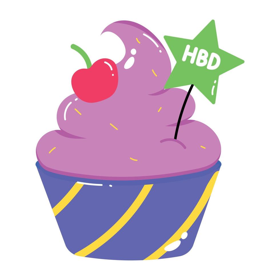 Trendy Cupcake Concepts vector