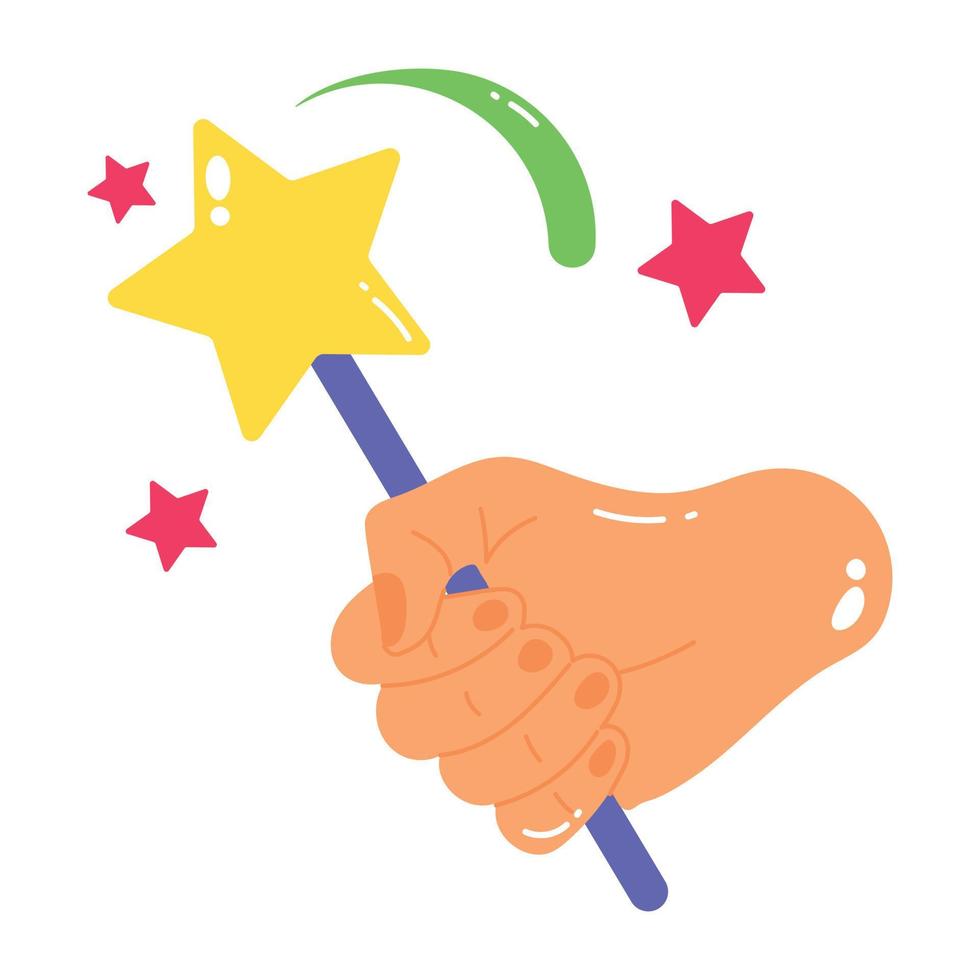 Trendy Star Wand vector