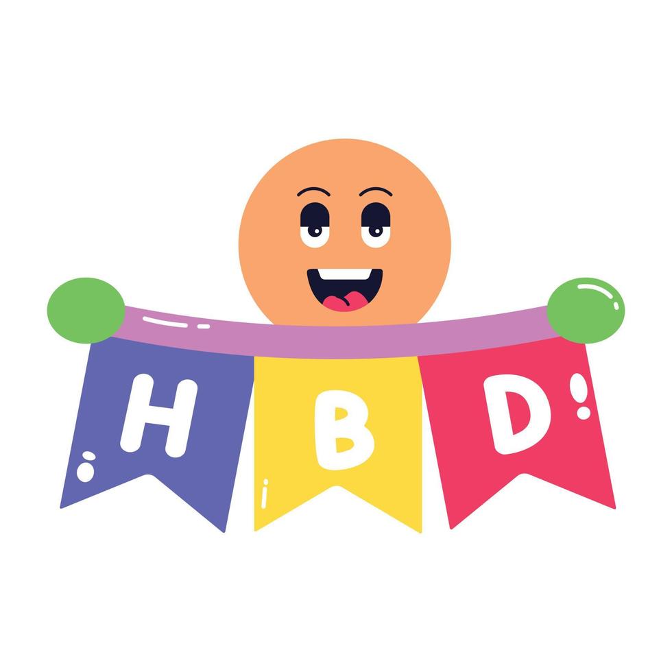 Trendy Birthday Garland vector