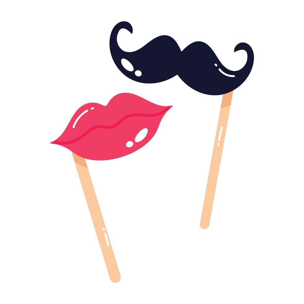 Trendy Party Props vector