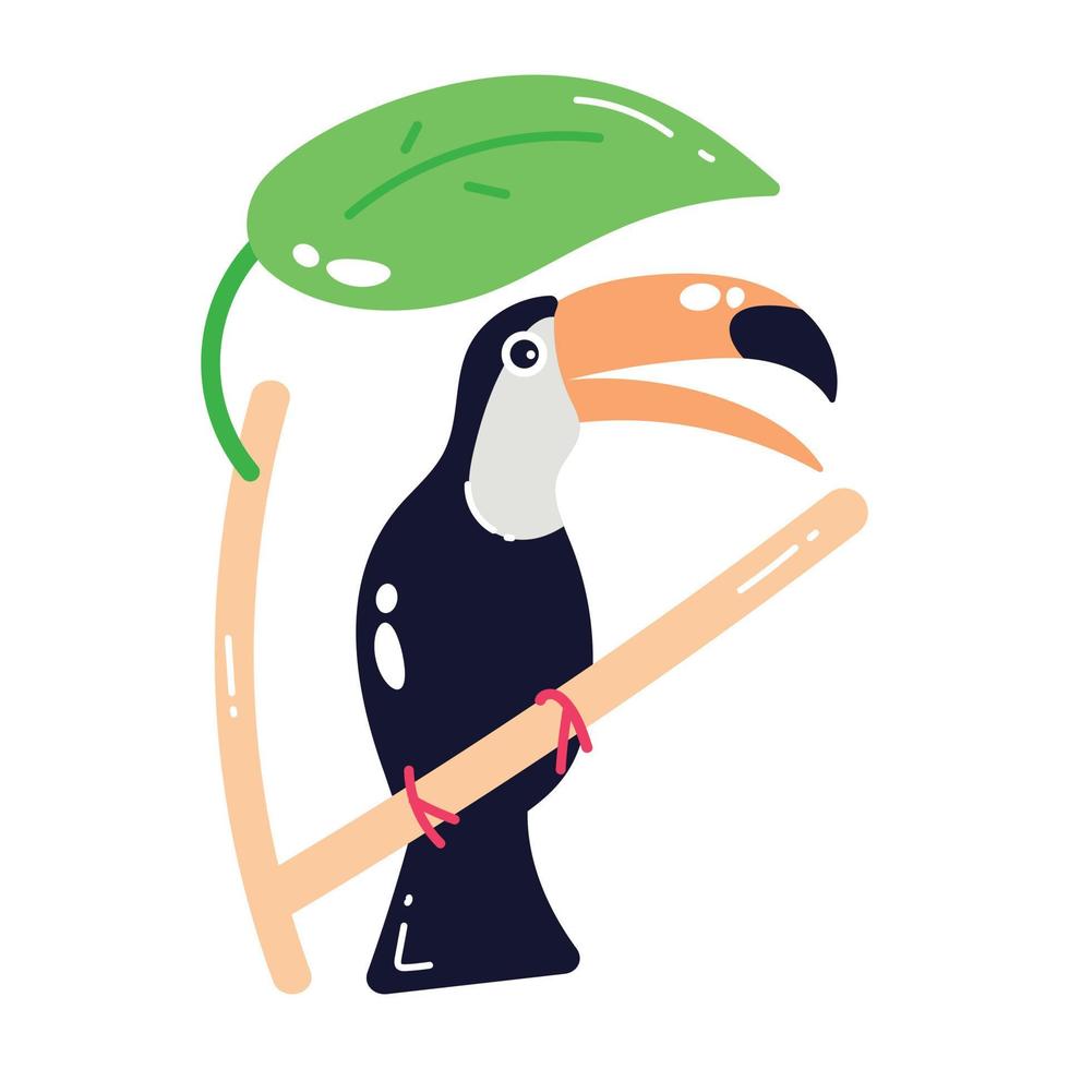Trendy Toucan Concepts vector