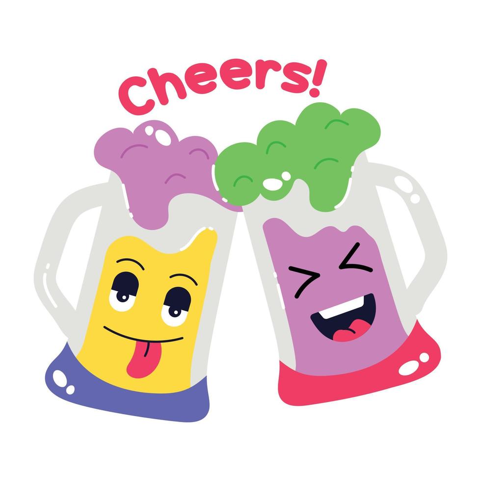 Trendy Cheers Concepts vector