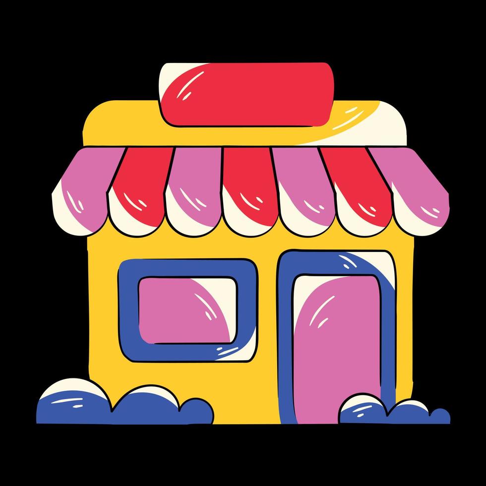 Trendy Shop Concepts vector